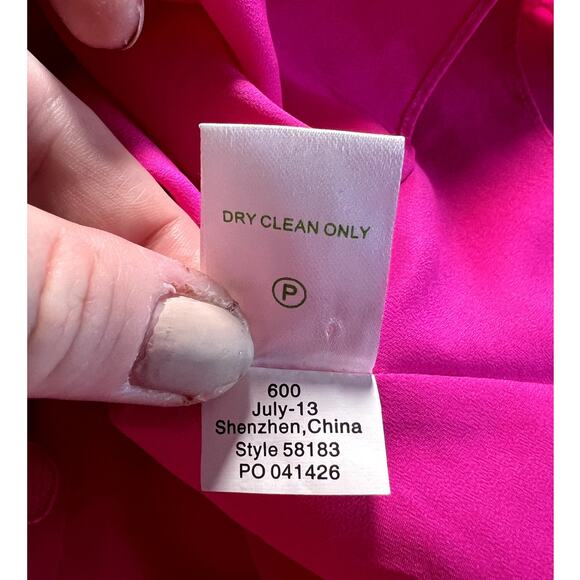 Lilly Pulitzer Lace Open Back Cocktail Dress Sz 4 Barbie Pink Preppy Party Girly - Picture 10 of 10